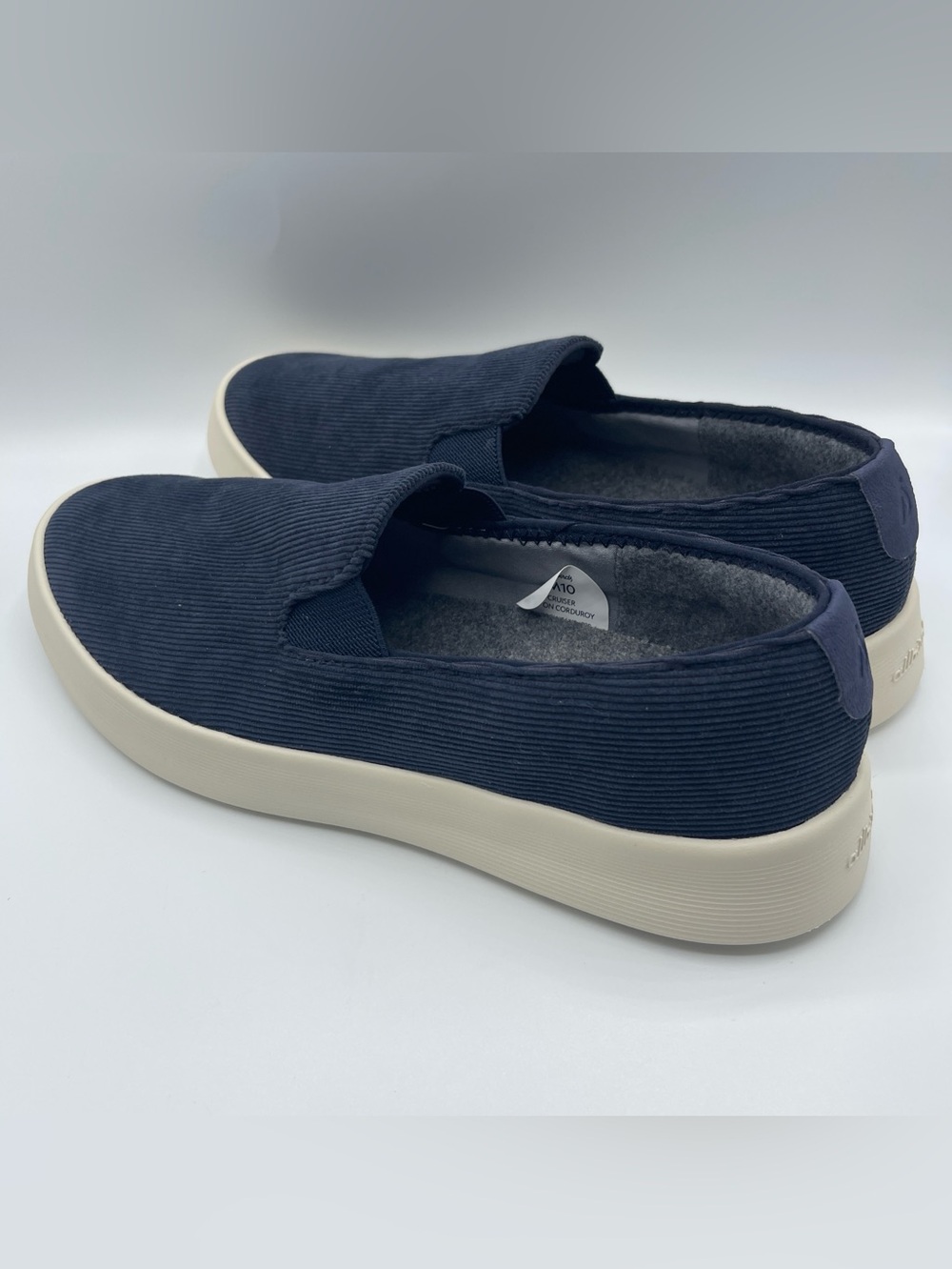 Allbirds Men's Cruiser Slip-On Navy Blue Corduroy  Shoes Size 10  New in Box